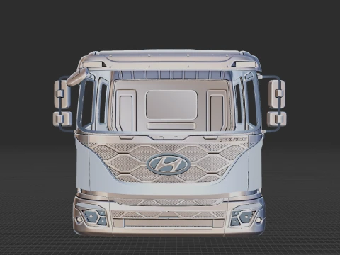 Hyundai Pavise Double Cab Truck 2019 Body STL 3D Model