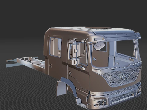 Hyundai Pavise Double Cab Truck 2019 Body STL 3D Model