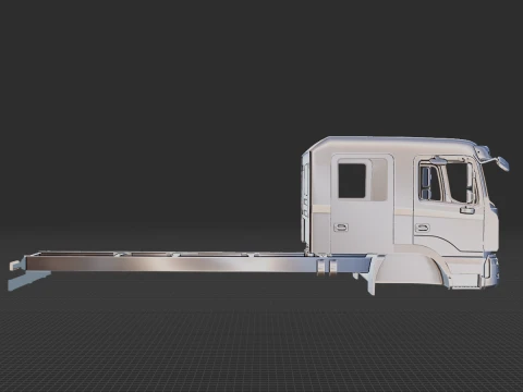 Hyundai Pavise Double Cab Truck 2019 Body STL 3D Model