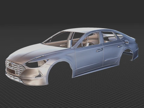 Hyundai Sonata 2020 Body STL 3D Model
