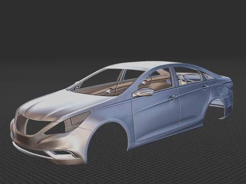 Hyundai Sonata i45 2012 Body STL 3D Model