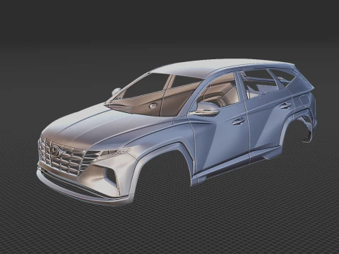 현대 투싼 2021 바디 STL 3D 모델