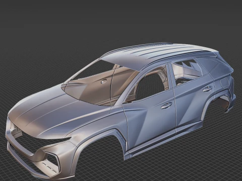 Hyundai Tucson N Line 2021 Body STL 3D Model