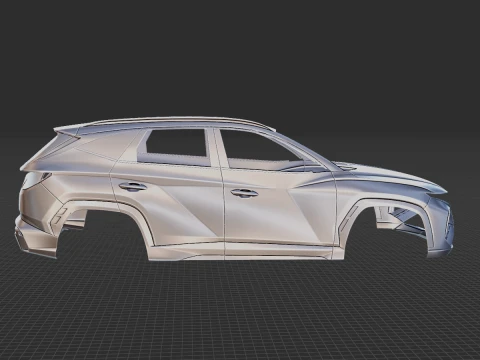 Hyundai Tucson N Line 2021 Body STL 3D Model