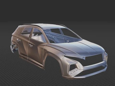 Hyundai Tucson N Line 2021 Body STL 3D Model