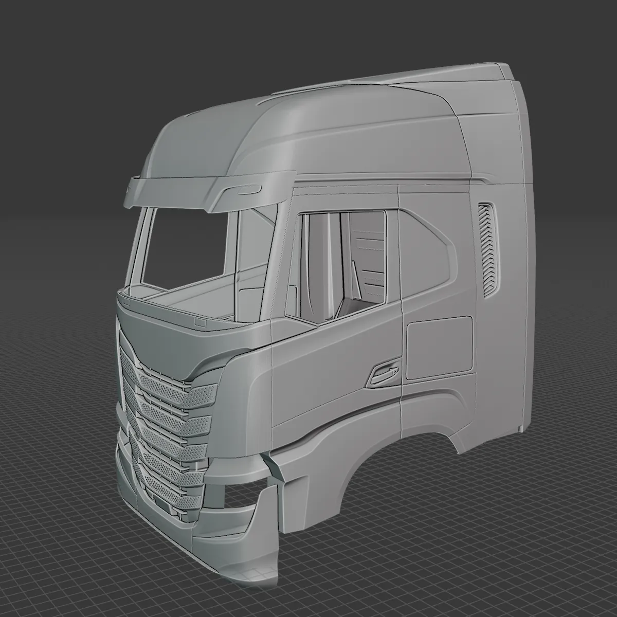 Iveco S-Way 2020 Body STL 3D Model .c4d .max .obj .3ds .fbx .stl .blend 