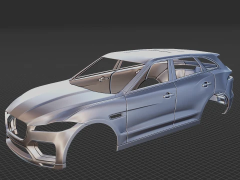 Jaguar F-Pace Karosserie STL 3D Modell