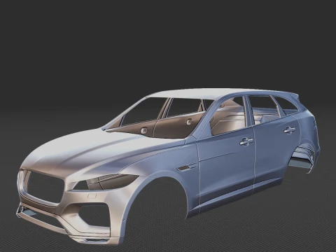 Jaguar F-Pace R&eacute;gulier 2021 Carrosserie STL Modèle 3D
