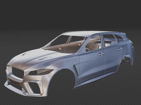 Carrozzeria Jaguar F-Pace SVR 2021 STL Modello 3D