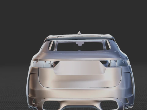 Jaguar F-Pace SVR 2023 Body STL 3D Model
