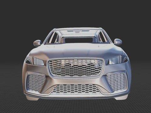Jaguar F-Pace SVR 2023 Body STL 3D Model