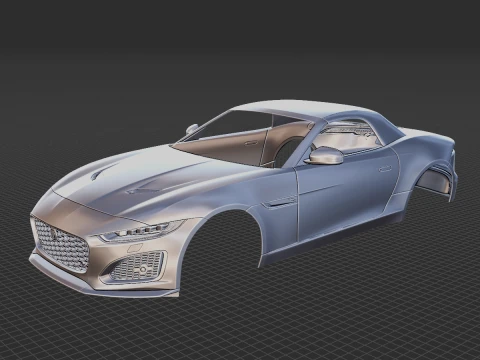 Jaguar F-Type Regular Convertible 2021 Carrozzeria STL Modello 3D