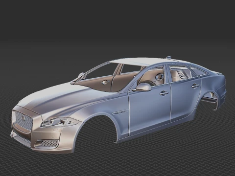 Jaguar XJ50 2019 Body STL 3D Model
