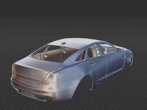 Jaguar XJ50 2019 Body STL 3D Model