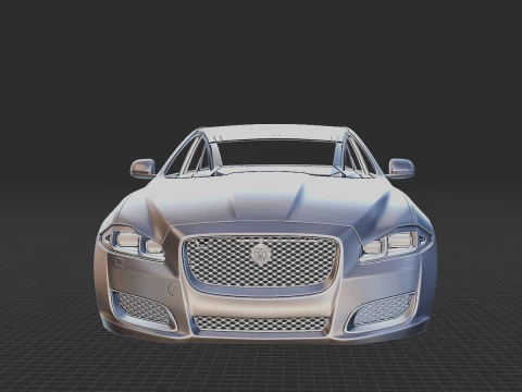 Jaguar XJ50 2019 Body STL 3D Model