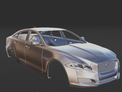 Jaguar XJ50 2019 Body STL 3D Model