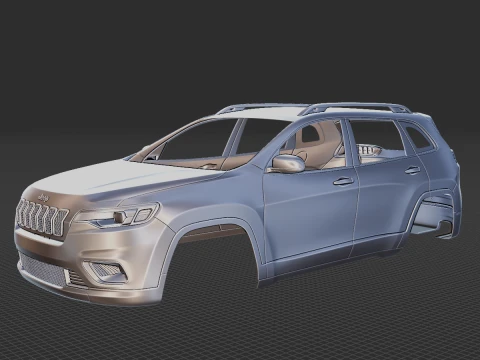 Jeep Cherokee Limited 2019 Body STL 3D Model