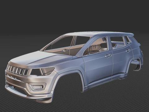 Jeep Compass 2020 Body STL 3D Model