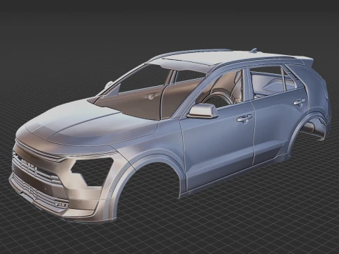 Kia Niro 2023 Body STL 3D Model