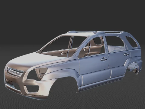 Kia Sportage 2009 Body STL Modelo 3D