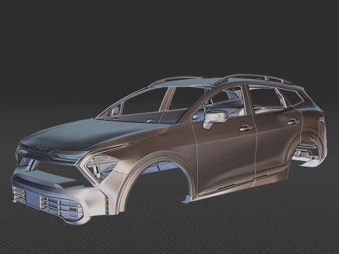 Kia Sportage 2022 Body STL 3D Model
