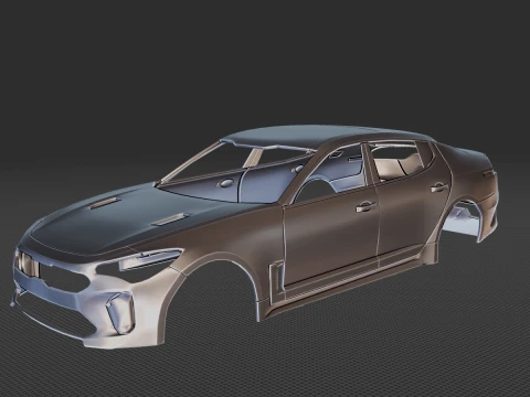 Kia Stinger 2021 Body STL 3D Model