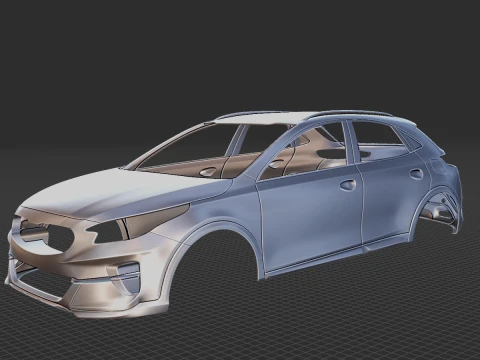 Kia XCeed 2020 Body STL Modelo 3D
