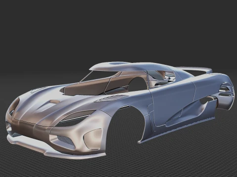 Koenigsegg Agera 2011 Body STL 3D Modell