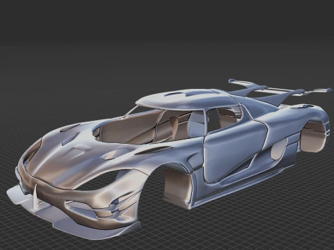 Koenigsegg Agera Body STL 3D Model