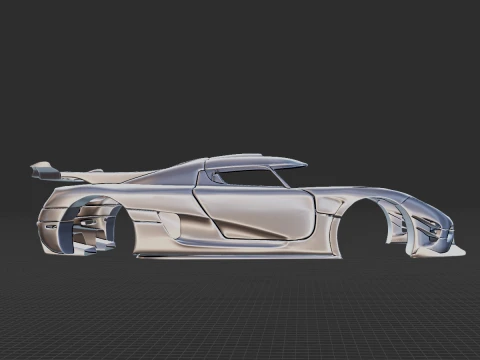 Koenigsegg Agera Body STL 3D Model