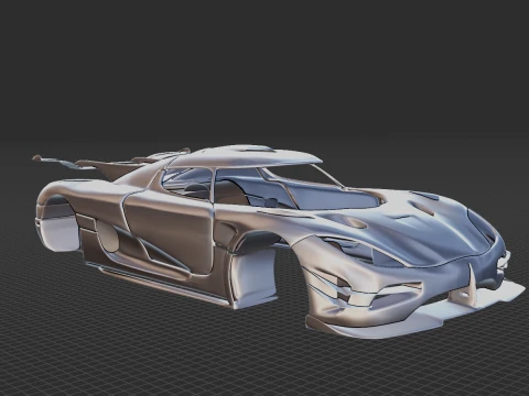 Koenigsegg Agera Body STL 3D Model
