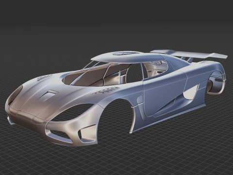 Koenigsegg Agera R 2012 Body STL 3D Model