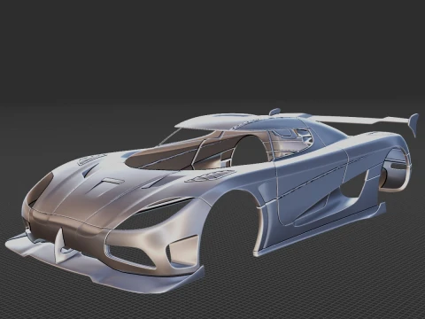 Koenigsegg Agera RS 2015 Body STL 3D Model