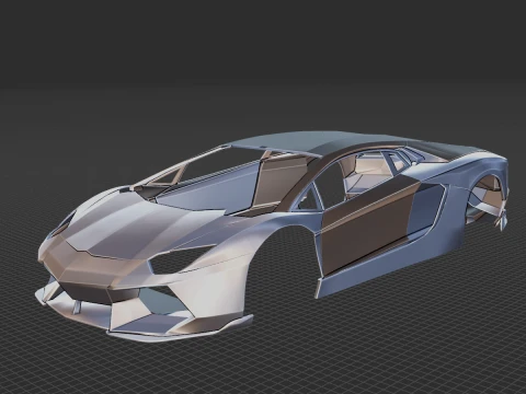 Aventador Body STL 3D Model