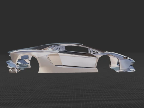 Aventador Body STL 3D Model