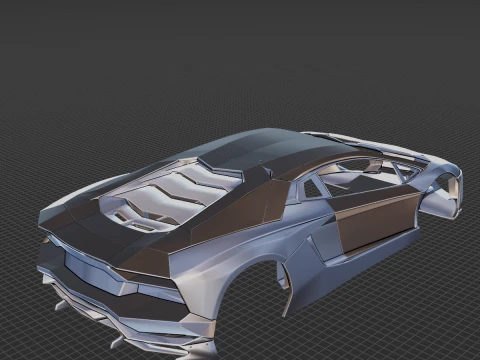 Aventador Body STL 3D Model
