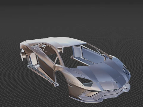 Aventador LP 780-4 2022 Body STL 3D Model