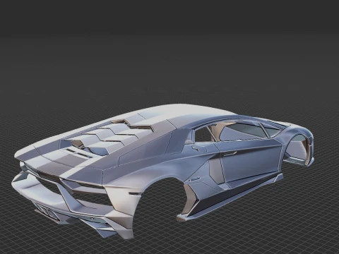 Aventador LP 780-4 2022 Body STL 3D Model