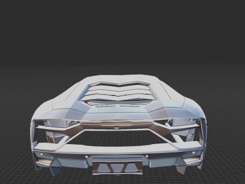 Aventador LP 780-4 2022 Body STL 3D Model