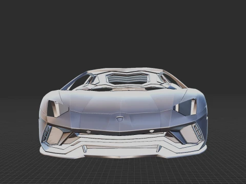 Aventador LP 780-4 2022 Body STL 3D Model