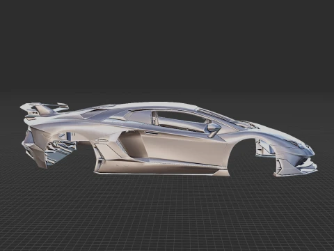 Aventador SVJ Body STL 3D Model