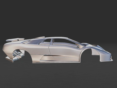 Diablo GT 1999 Body STL 3D Model