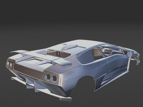 Diablo GT 1999 Body STL 3D Model