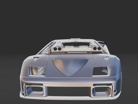 Diablo GT 1999 Body STL 3D Model