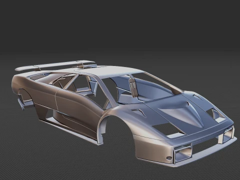 Diablo GT 1999 Body STL 3D Model