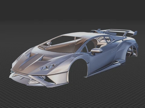 Huracan STO 2021 Body STL 3D Model