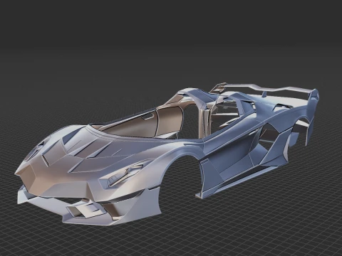 SC20 2020 Karosserie STL 3D Modell