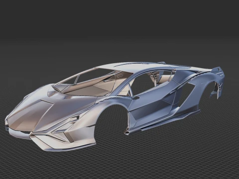 Sian 2020 Body STL 3D Model