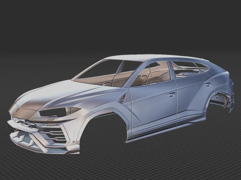 Urus 2019 Body STL 3D Model