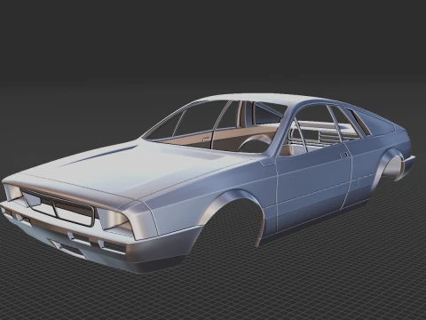 Lancia Montecarlo 1979 Body STL 3D Model